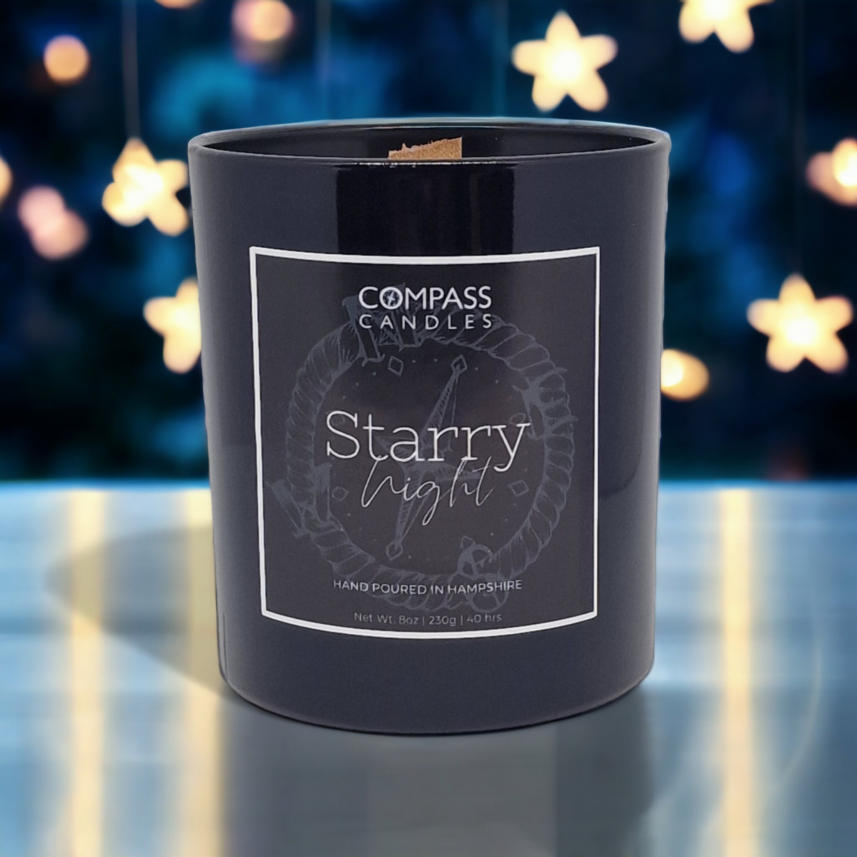 Starry Night Classic Candle Compass Candles & Homeware Ltd