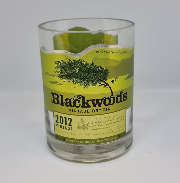 Blackwoods Vintage Dry Gin Bottle Candle