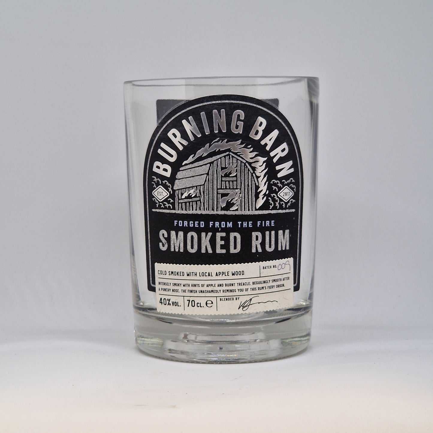 Burning Barn Smoked Rum Bottle Candle