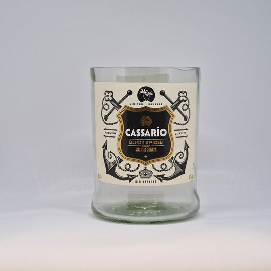 Cassario Black Spiced Rum Bottle Candle