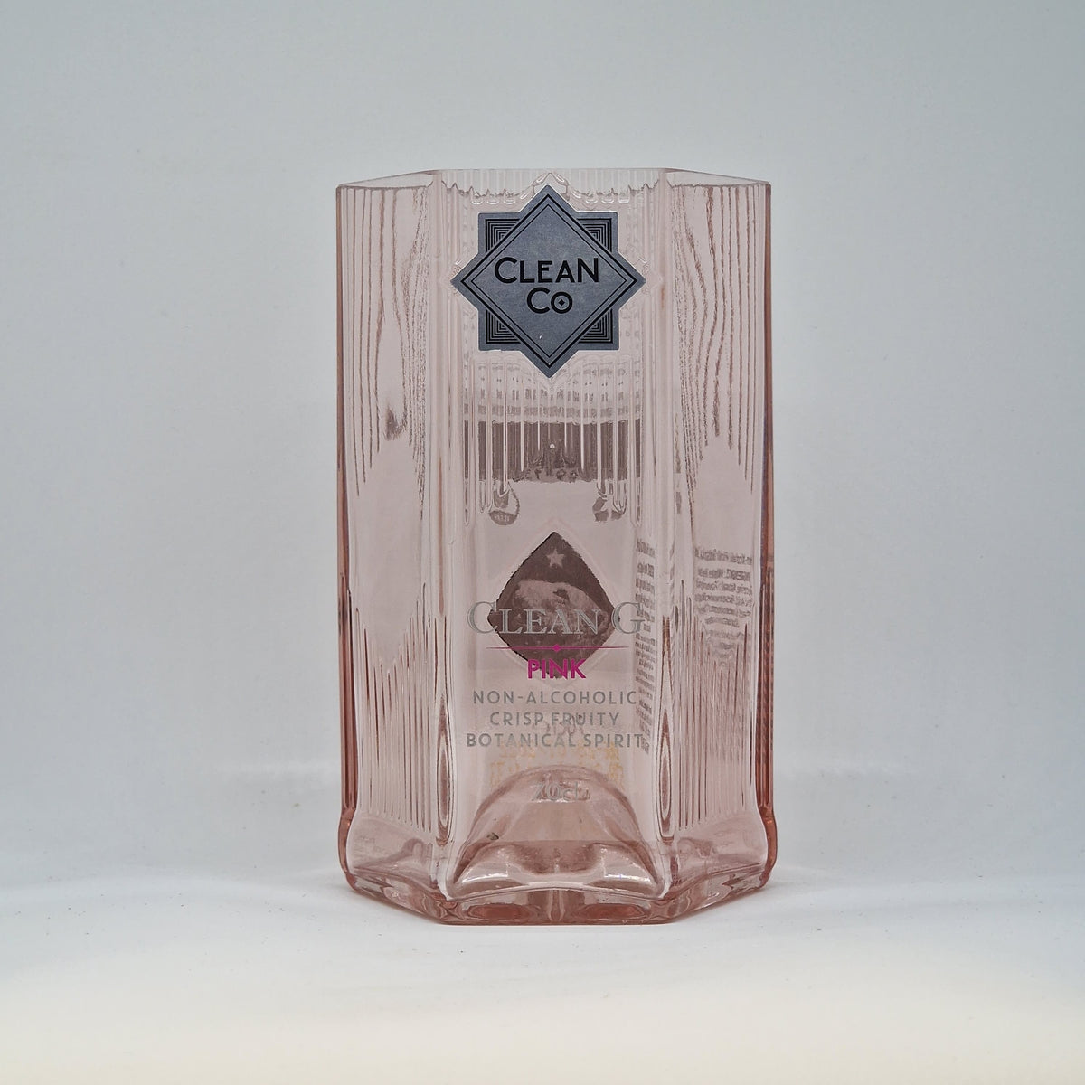 Clean Co. Pink Gin Bottle Candle Compass Candles & Homeware Ltd