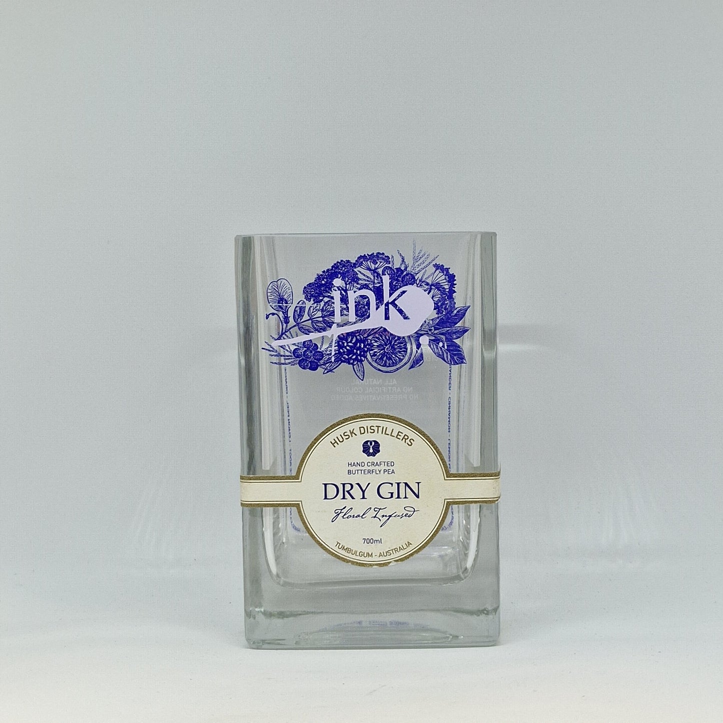 Ink Gin Bottle Candle