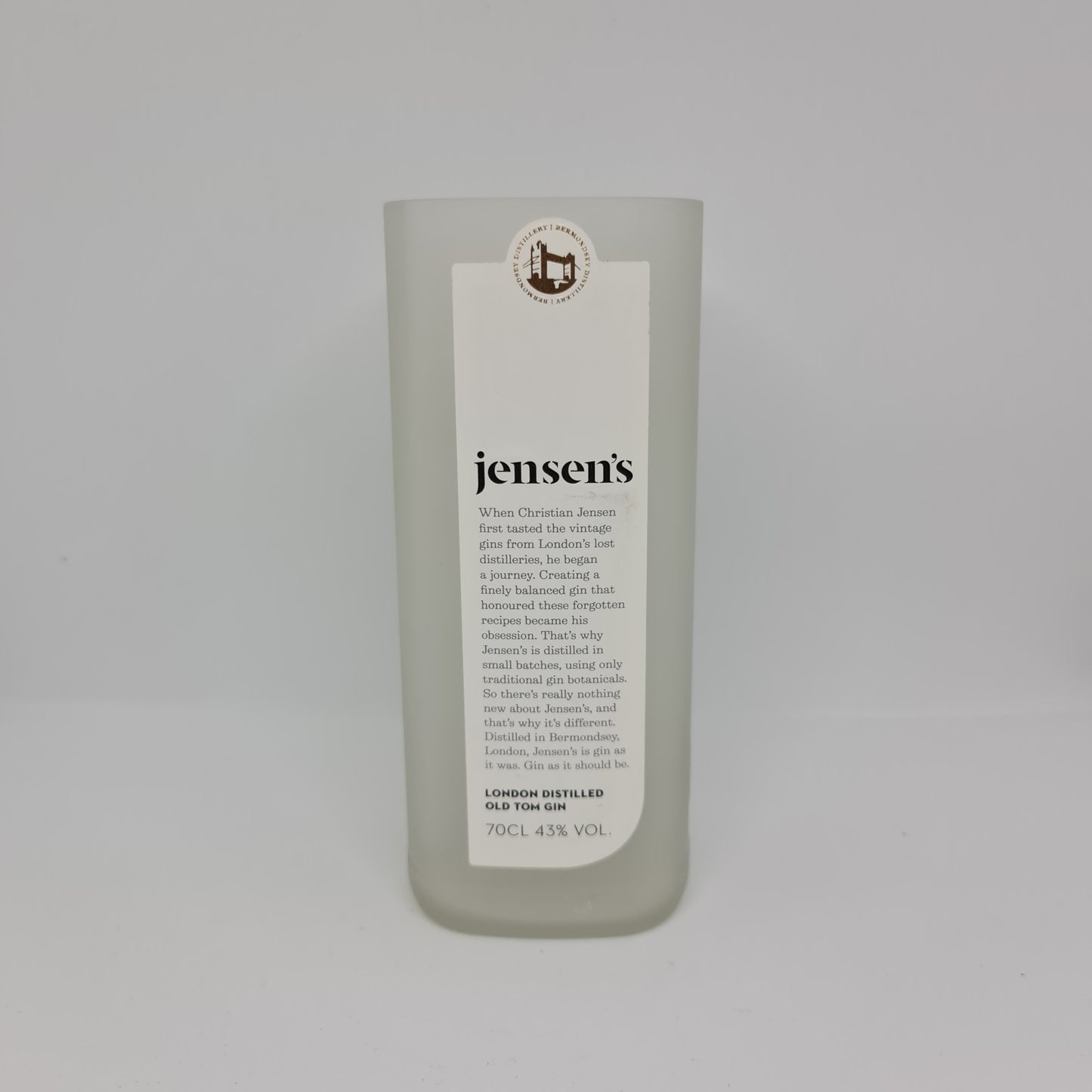 Jensen's Gin Bottle Candle