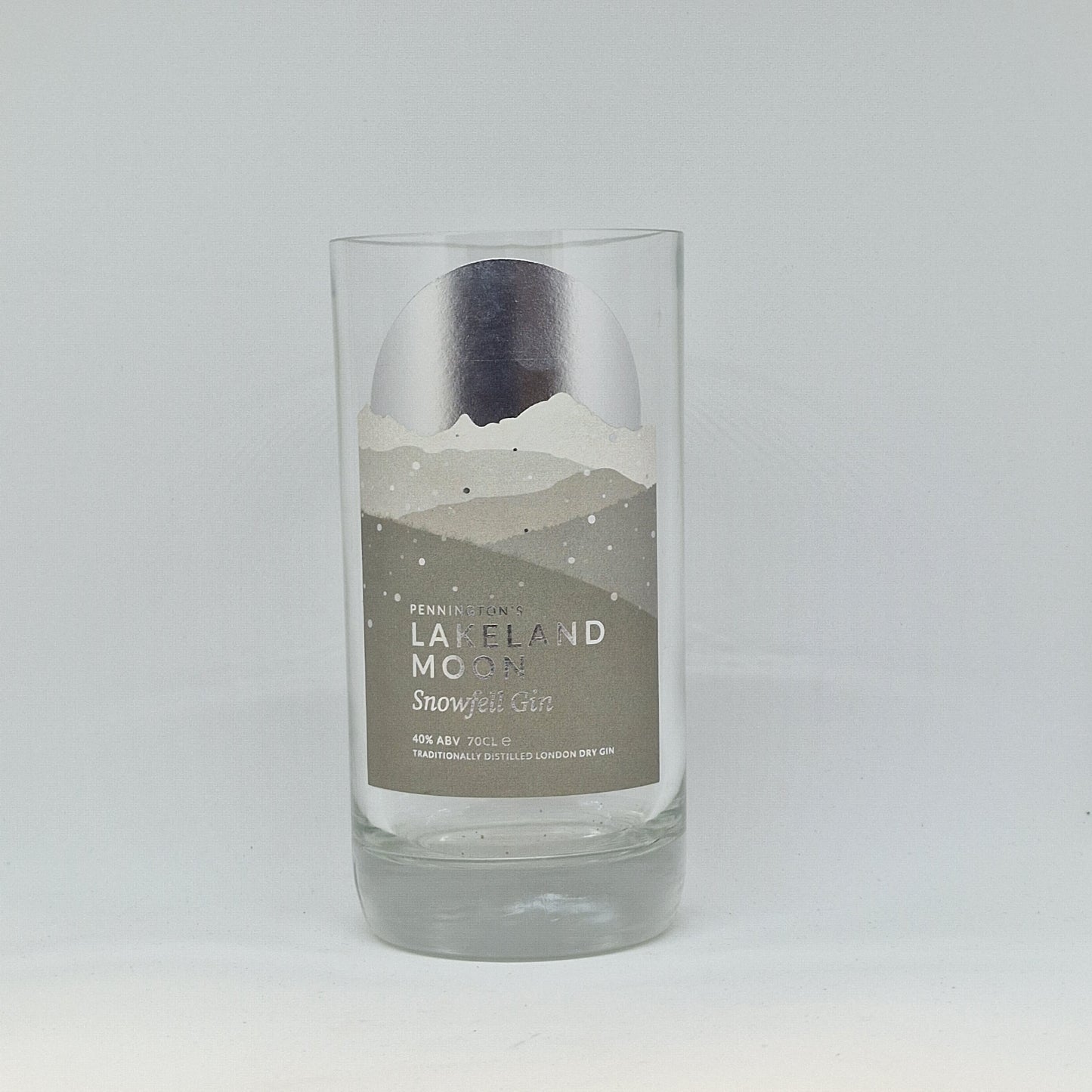 Lakeland Moon Snowfell Gin Bottle Candle