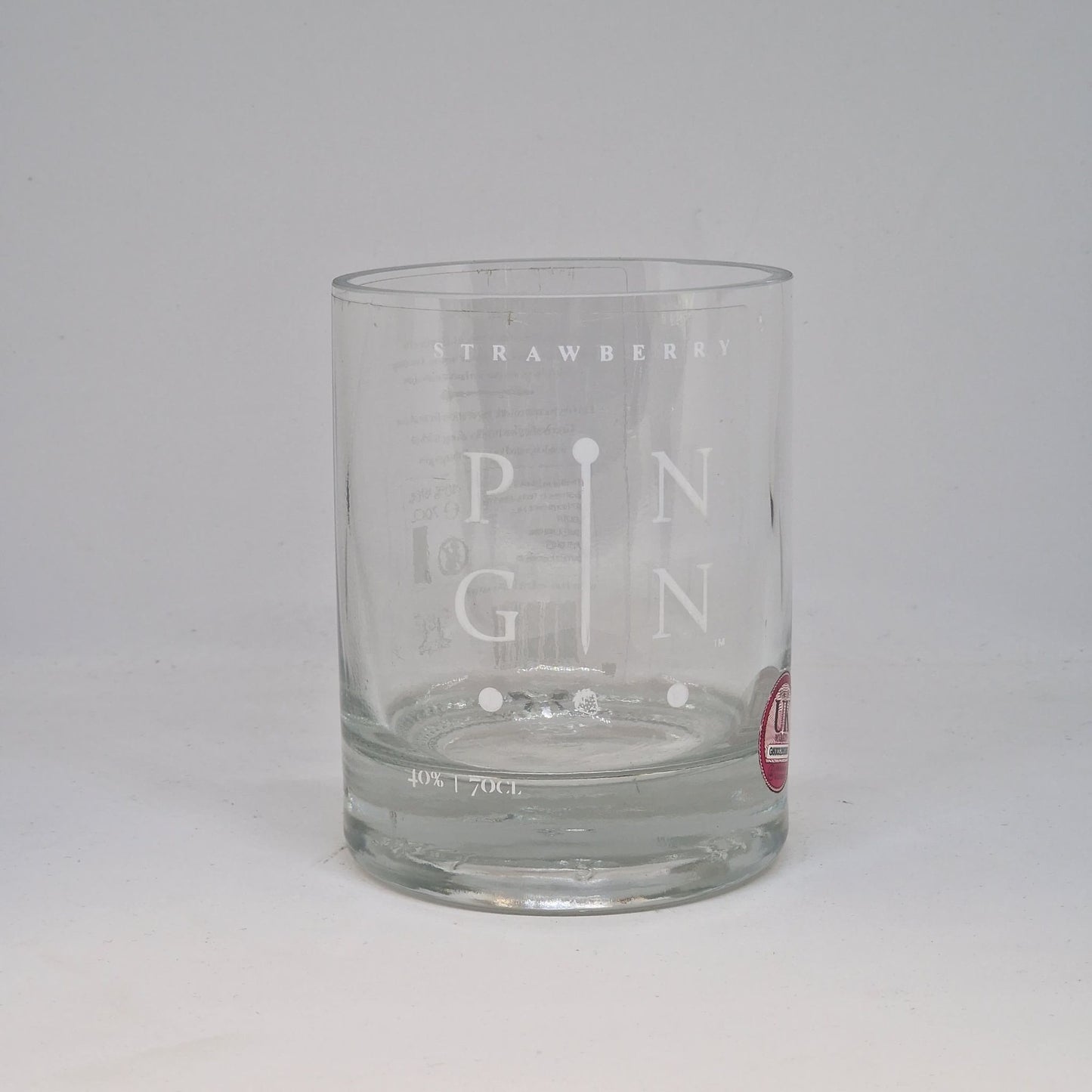 Pin Gin Strawberry Gin Bottle Candle