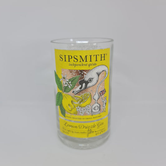 Sipsmith Lemon Drizzle Gin Bottle Candle 50cl