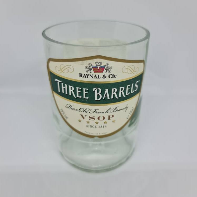 Three Barells Brandy Bottle Candle