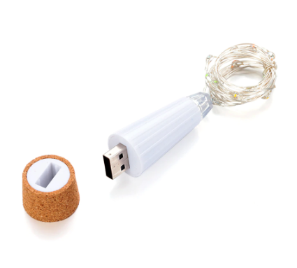 LED Cork String Lights