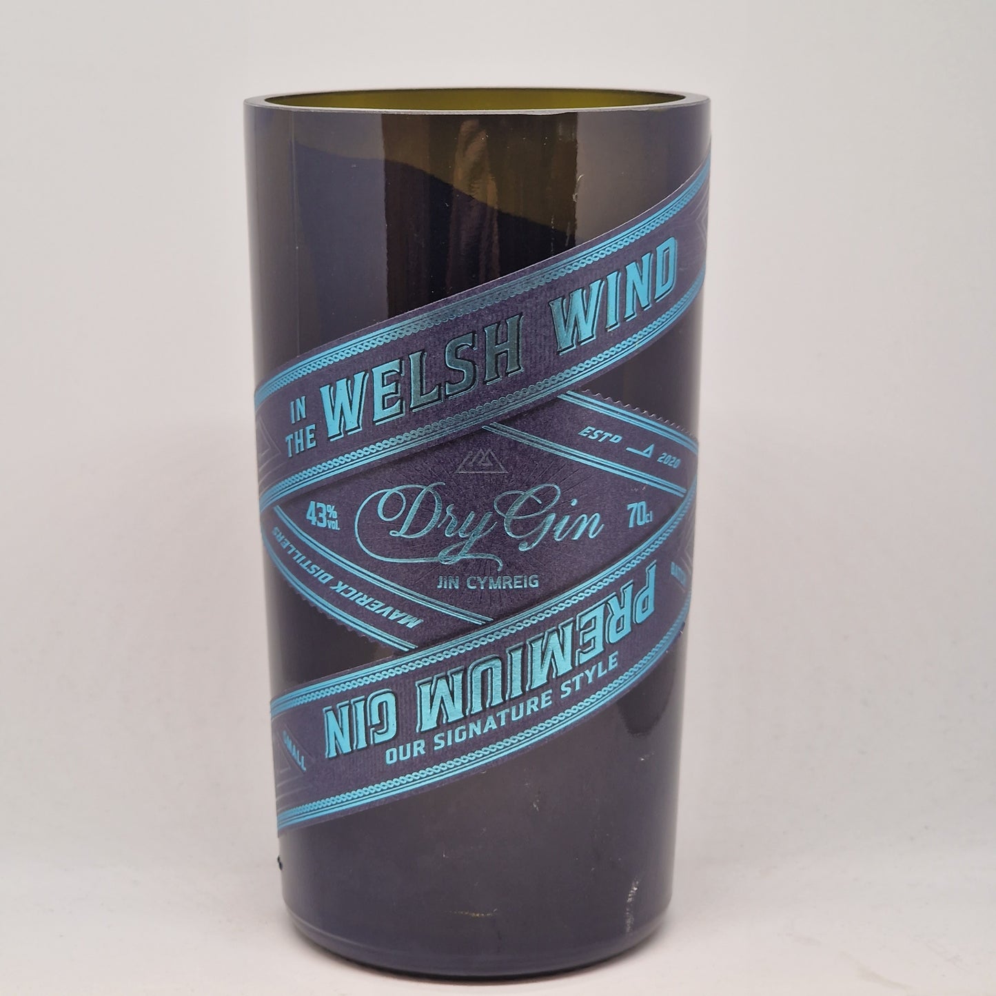 Welsh Wind Dry Gin Bottle Candle