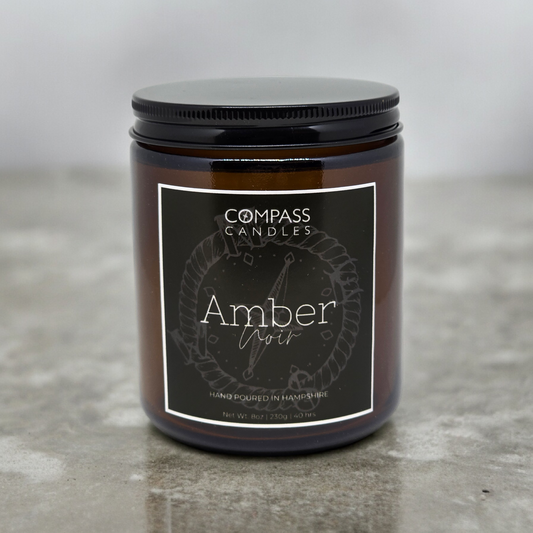 Amber Noir Apothecary Candle