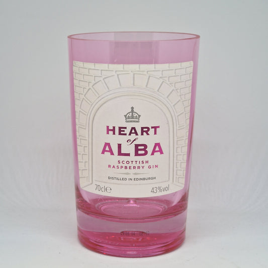 Heart of Alba Scottish Raspberry Gin Bottle Candle