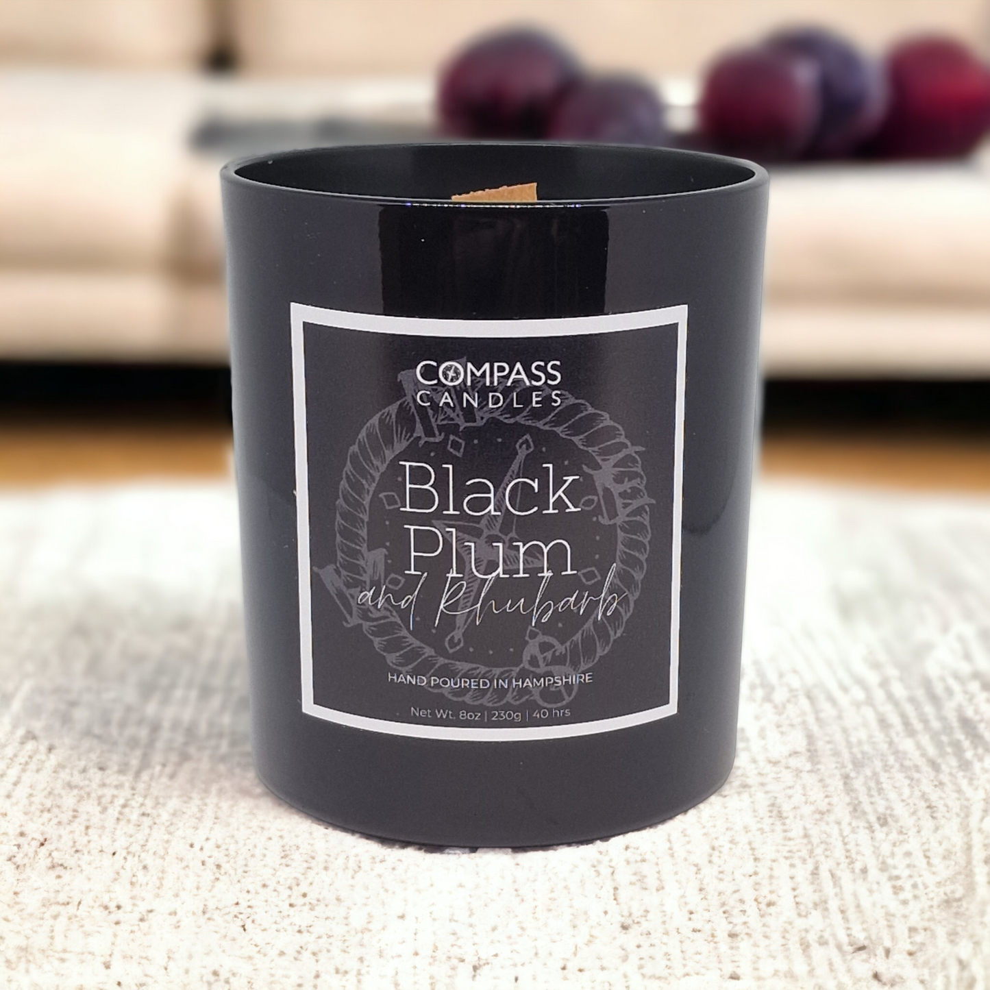 Black Plum & Rhubarb Classic Candle
