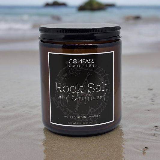 Rock Salt & Driftwood Apothecary Candle