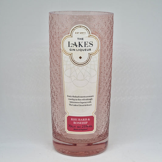 The Lakes Gin Liqueur Rhubarb & Rosehip Bottle Candle
