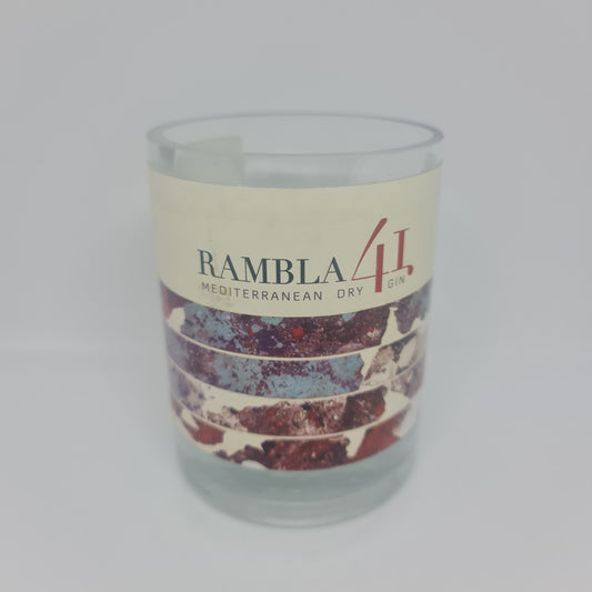 Rambla Mediterranean Dry Gin Bottle Candle