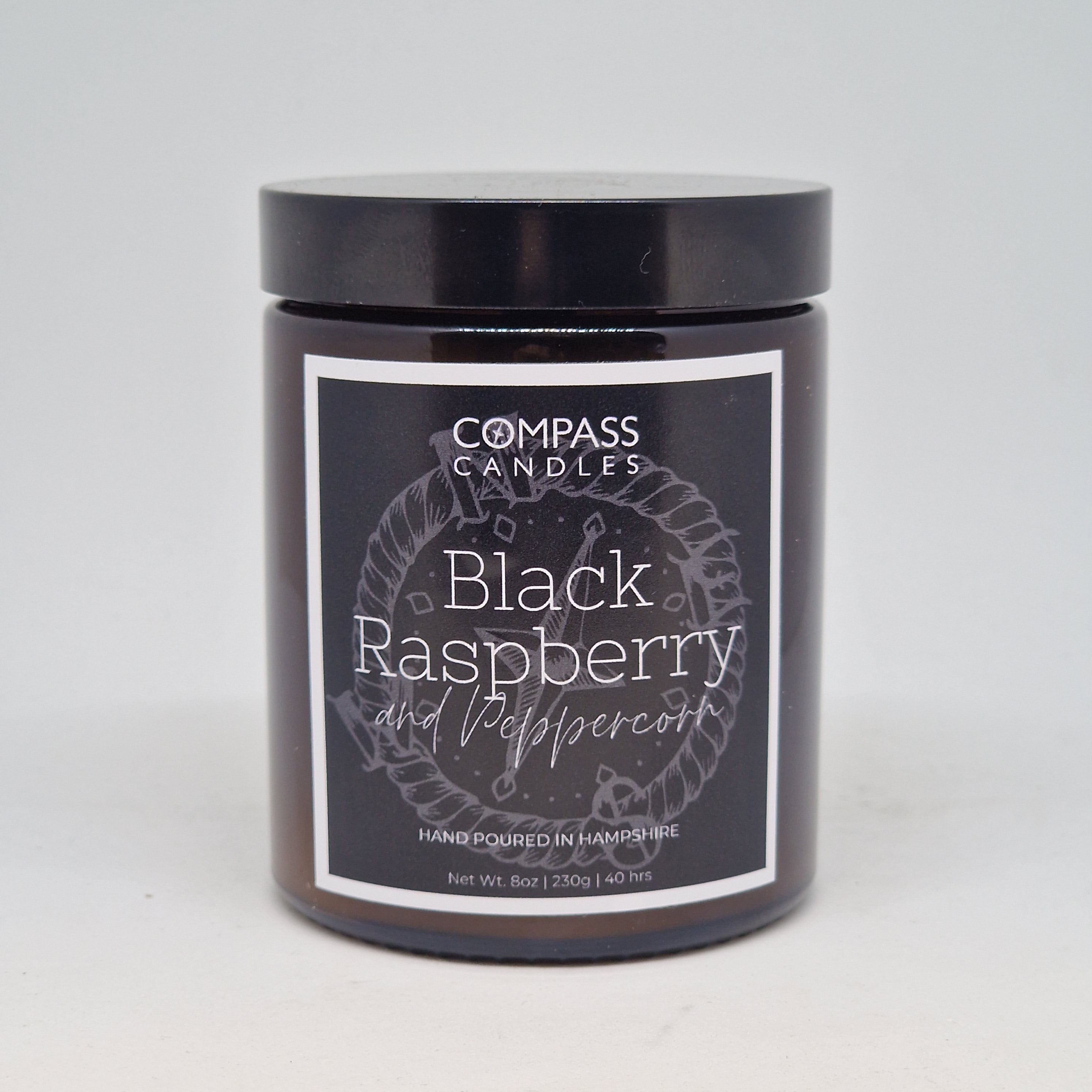 Black Raspberry & Peppercorn Amber Candle
