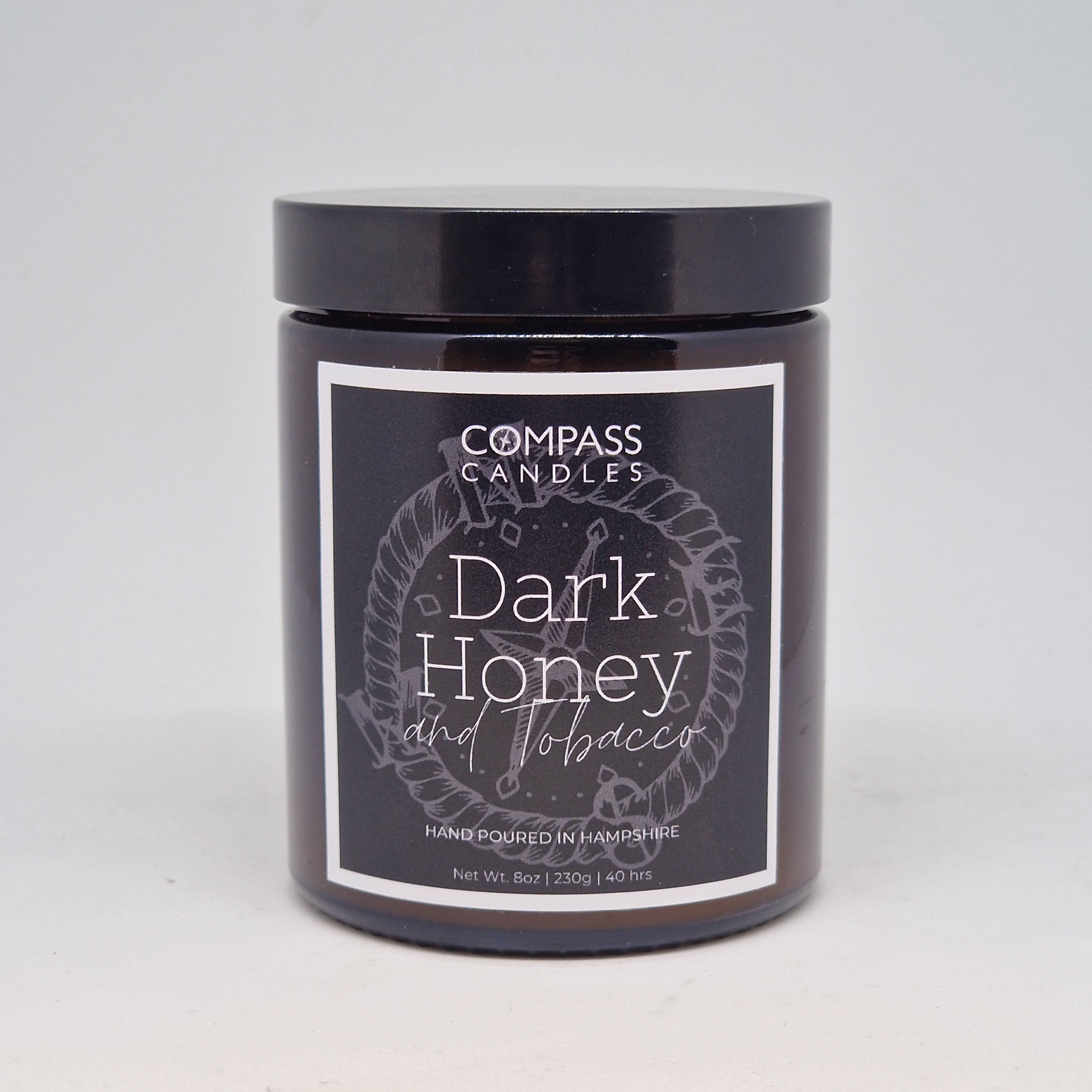 Dark Honey & Tobacco Amber Candle