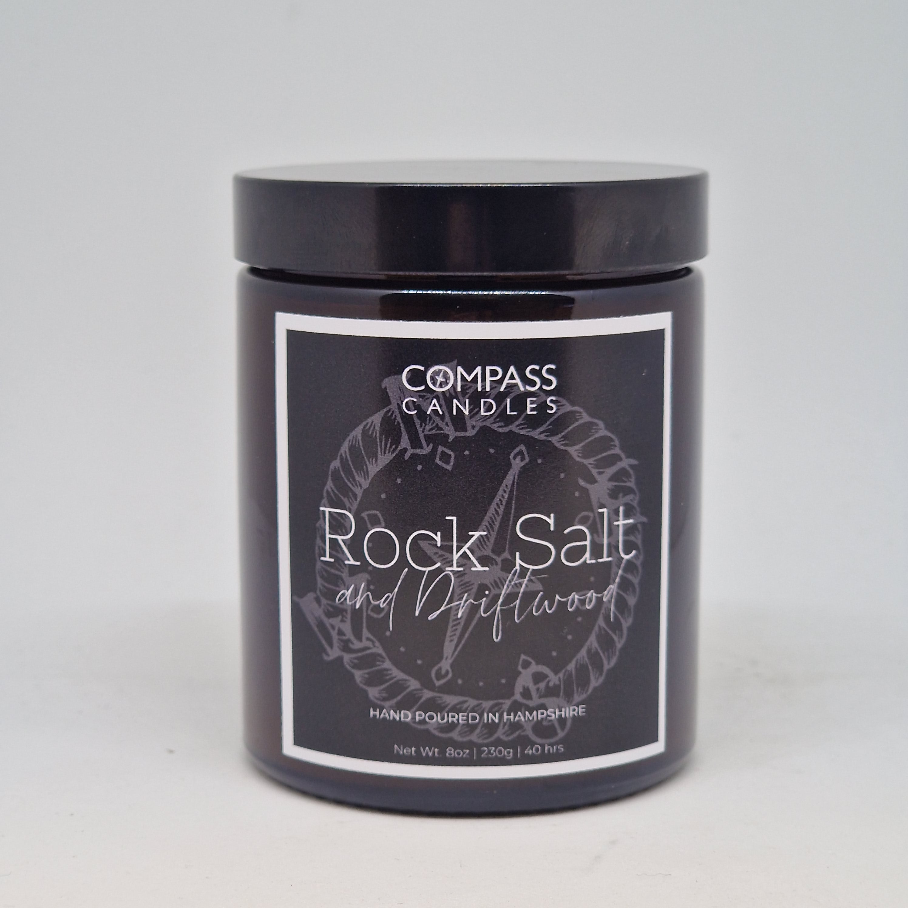 Rock Salt & Driftwood Amber Candle