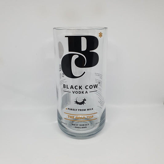 Black Cow Vodka Bottle Candle