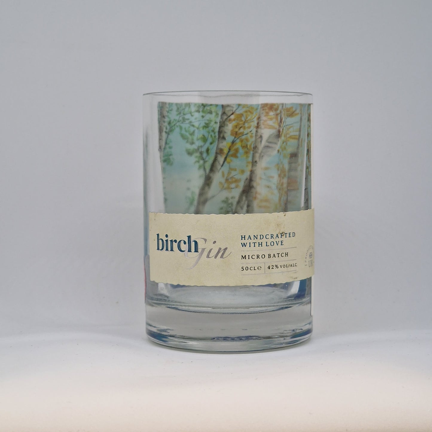 Birch Gin Bottle Candle