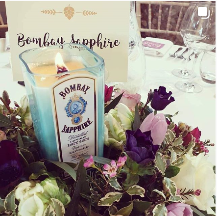 Bombay Sapphire Gin Bottle Candle