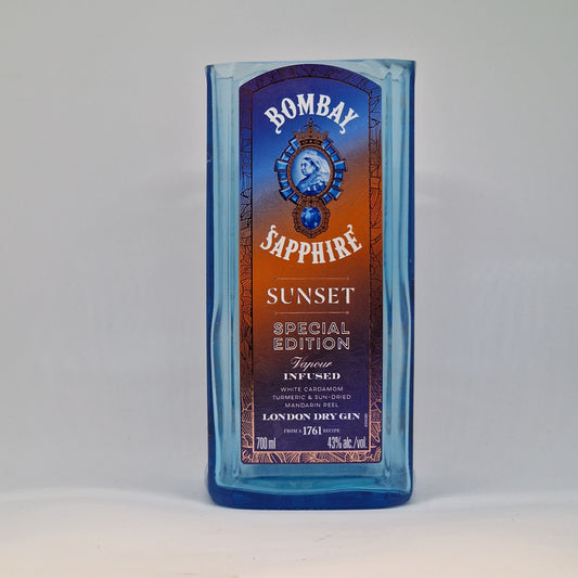 Bombay Sapphire Sunset Gin Bottle Candle