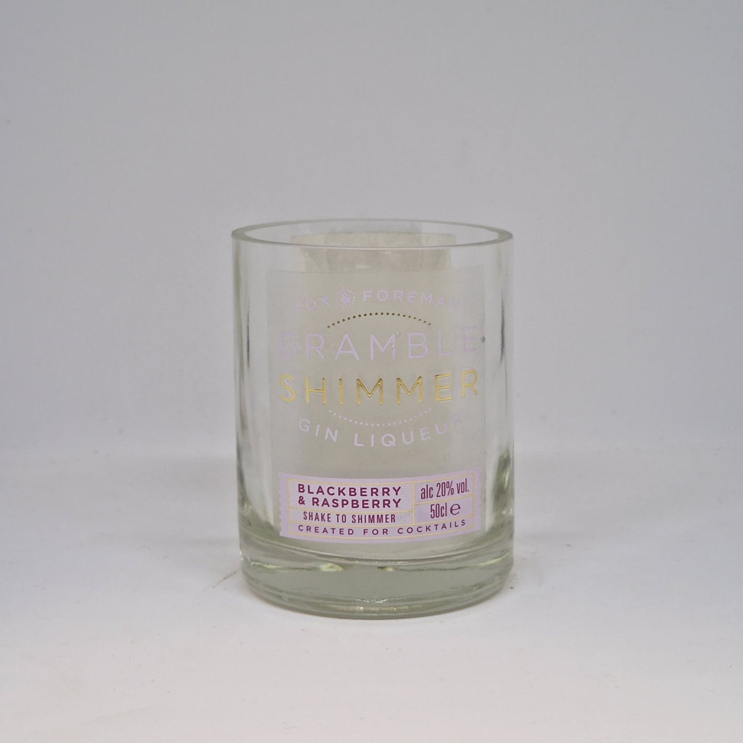 Bramble Shimmer Gin Bottle Candle
