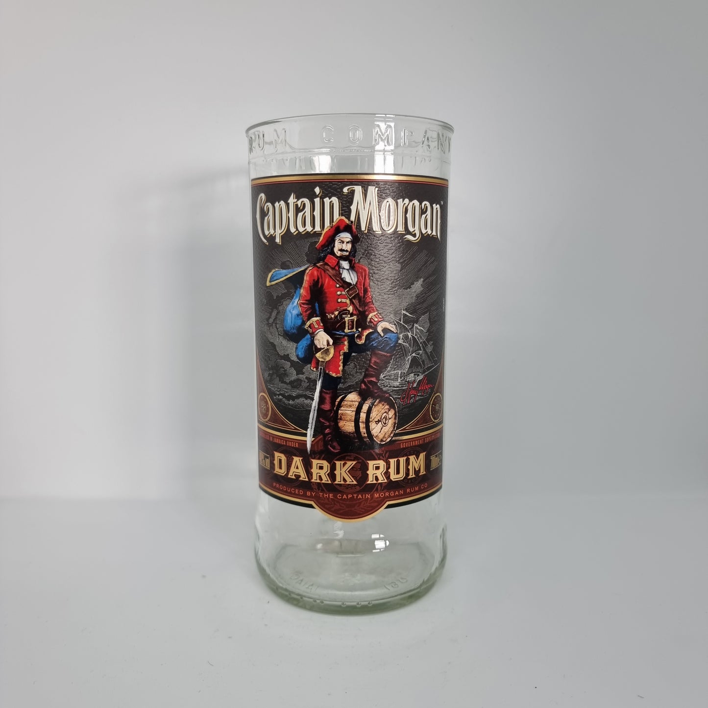 Captain Morgan Dark Rum Bottle Candle