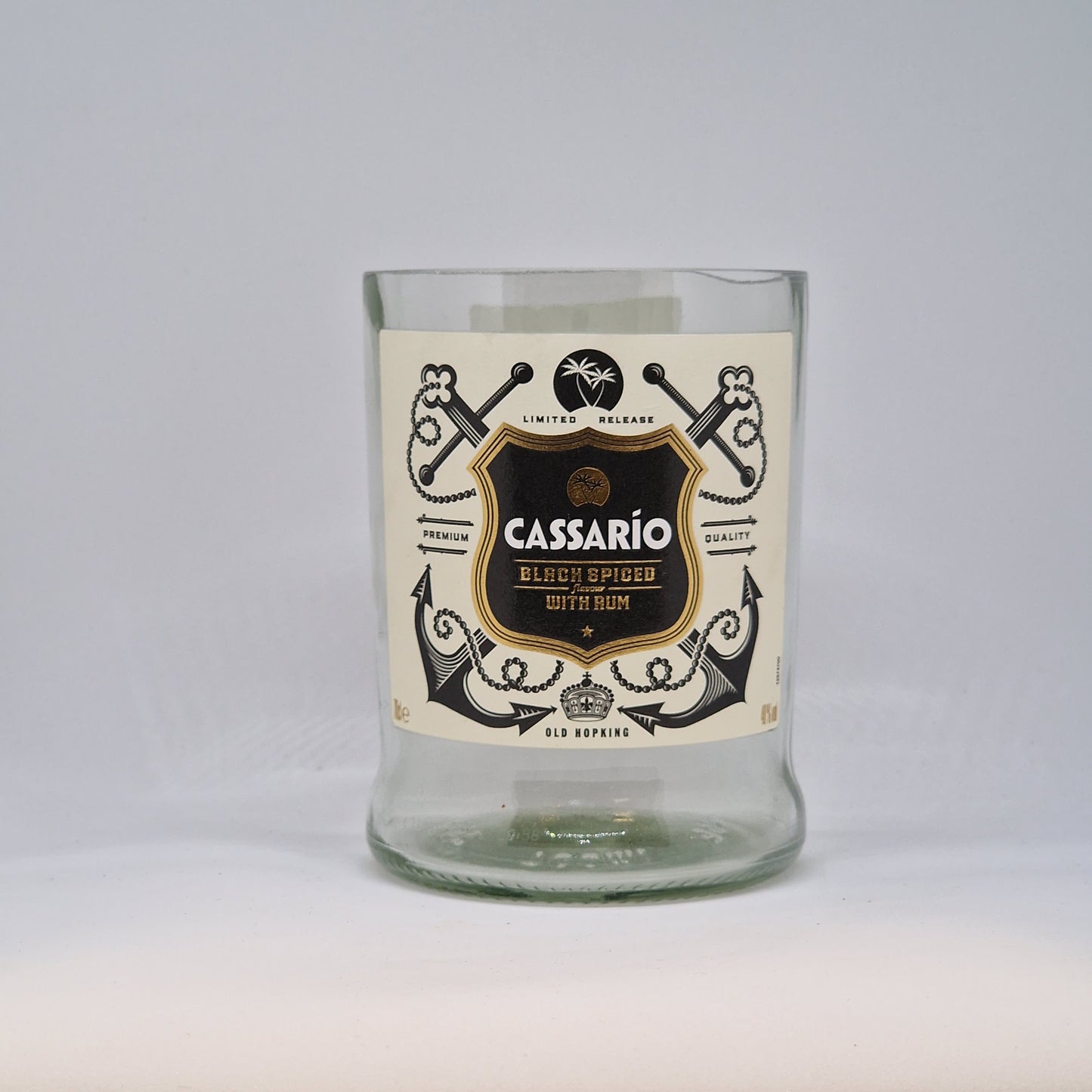 Cassario Black Spiced Rum Bottle Candle