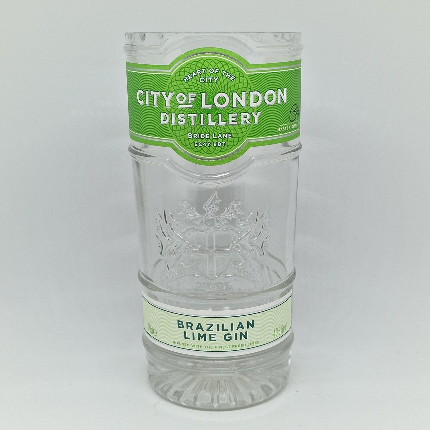 City of London Brazilian Lime Gin Bottle Candle