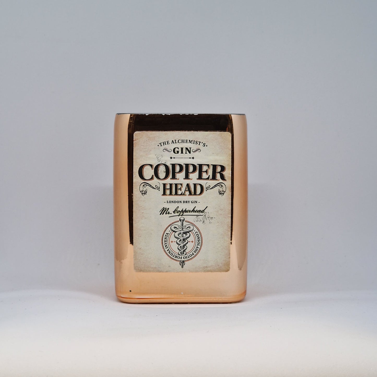 Copper Head Gin Bottle Candle