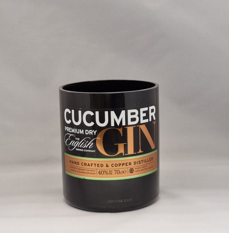 Cucumber Premium Dry Gin Bottle Candle
