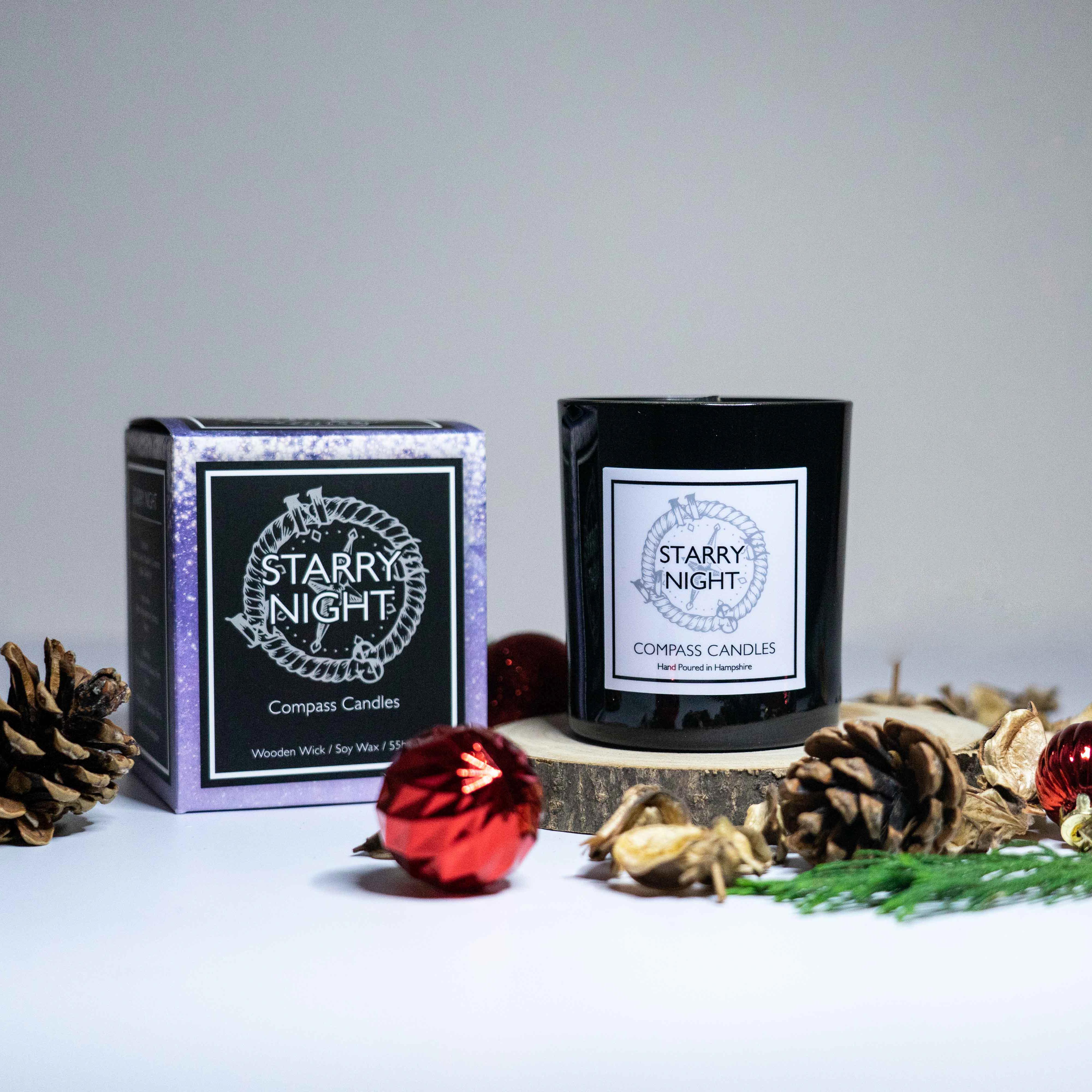 Starry Night Classic Candle Compass Candles & Homeware Ltd
