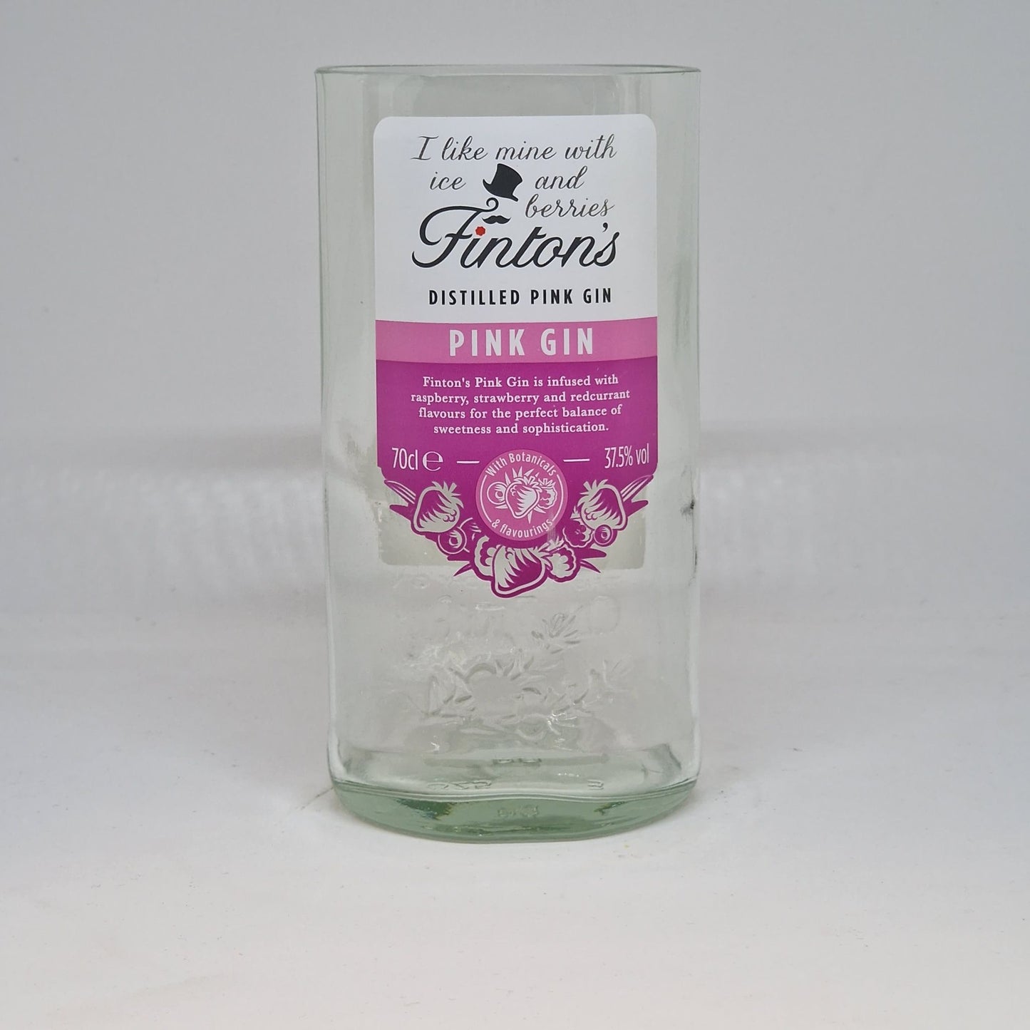 Fintons Pink Gin Bottle Candle