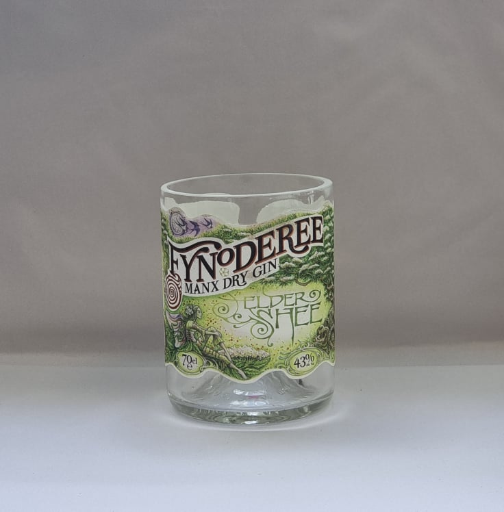 Fynoderee Manx Dry Gin Bottle Candle
