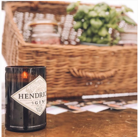 Hendricks Gin Bottle Candle