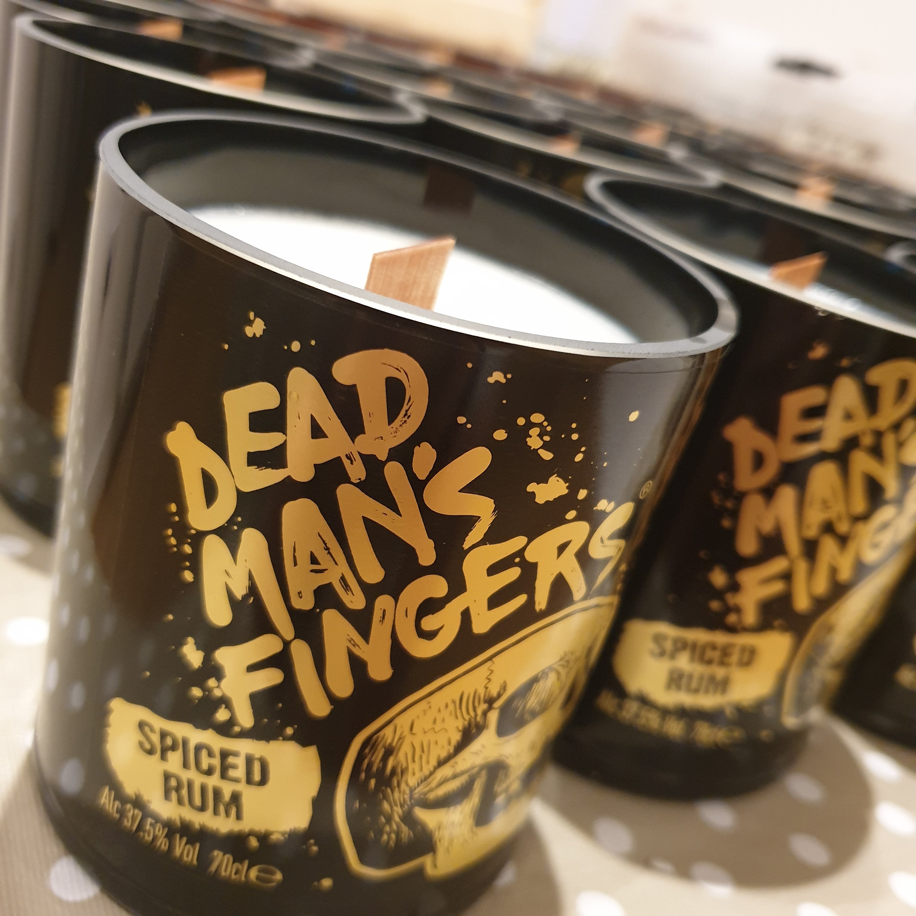 Dead Man's Fingers Rum Bottle Candle