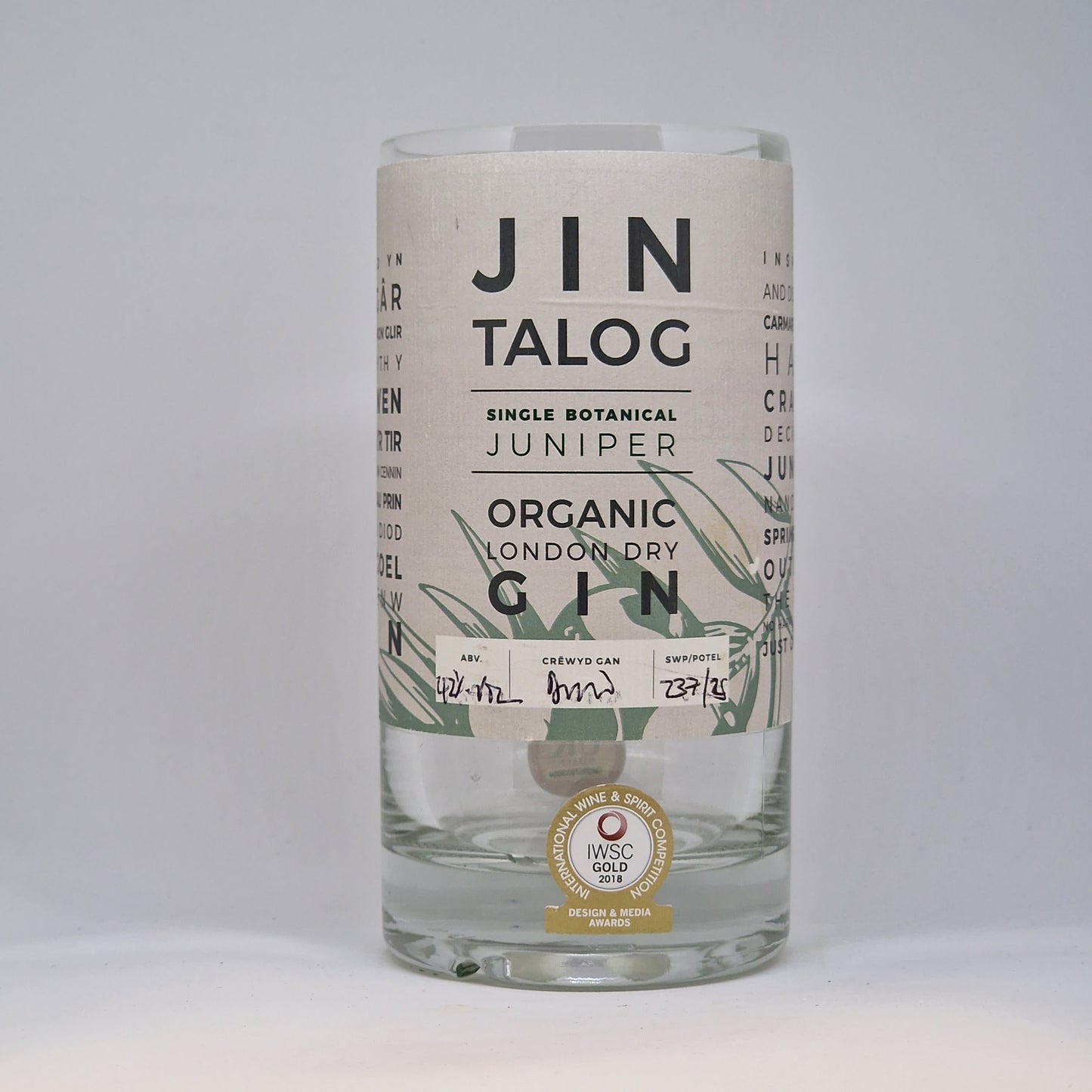 Jin Talog Gin Bottle Candle