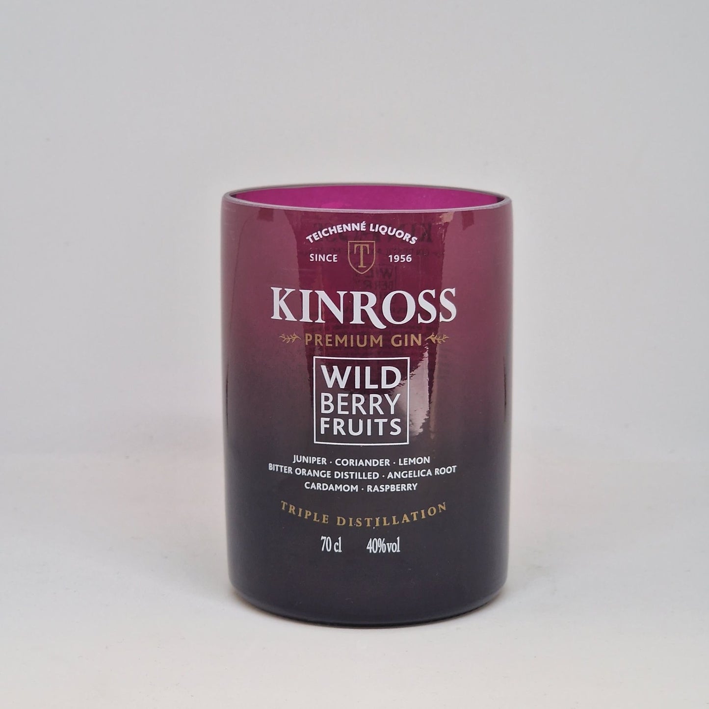 Kinross Wild Berry Fruits Gin Bottle Candle