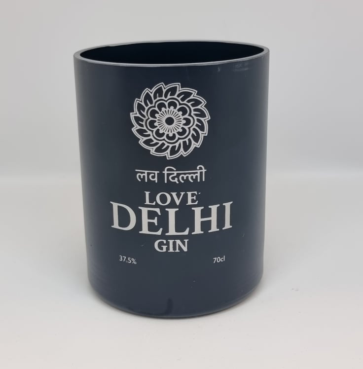 Love Delhi Gin Bottle Candle