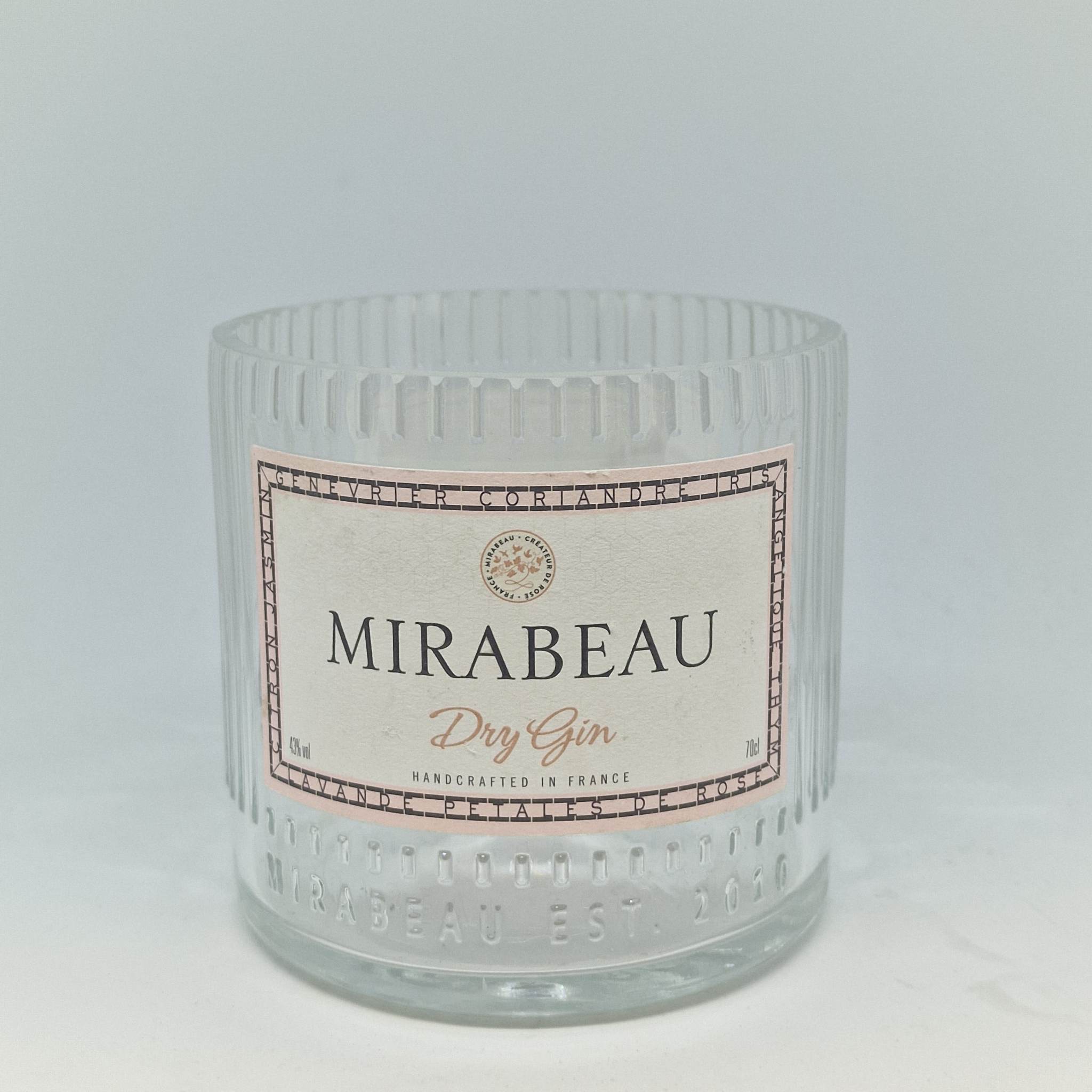 Mirabeau Dry Gin Bottle Candle Compass Candles & Homeware Ltd