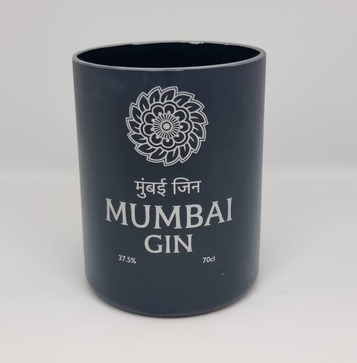 Mumbai Gin Bottle Candle