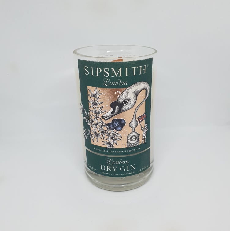 Sipsmith Gin Bottle Candle