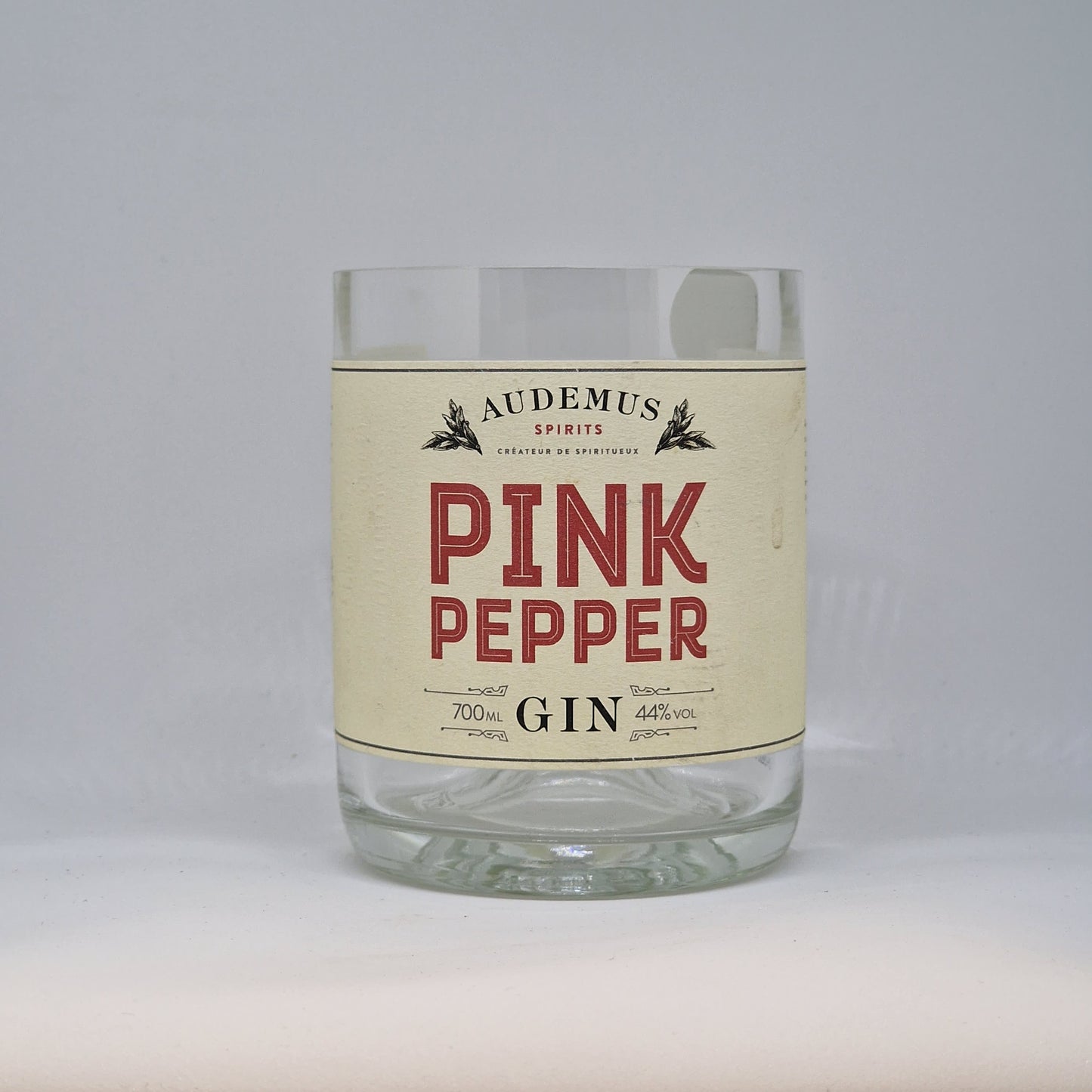 Pink Pepper Gin Bottle Candle