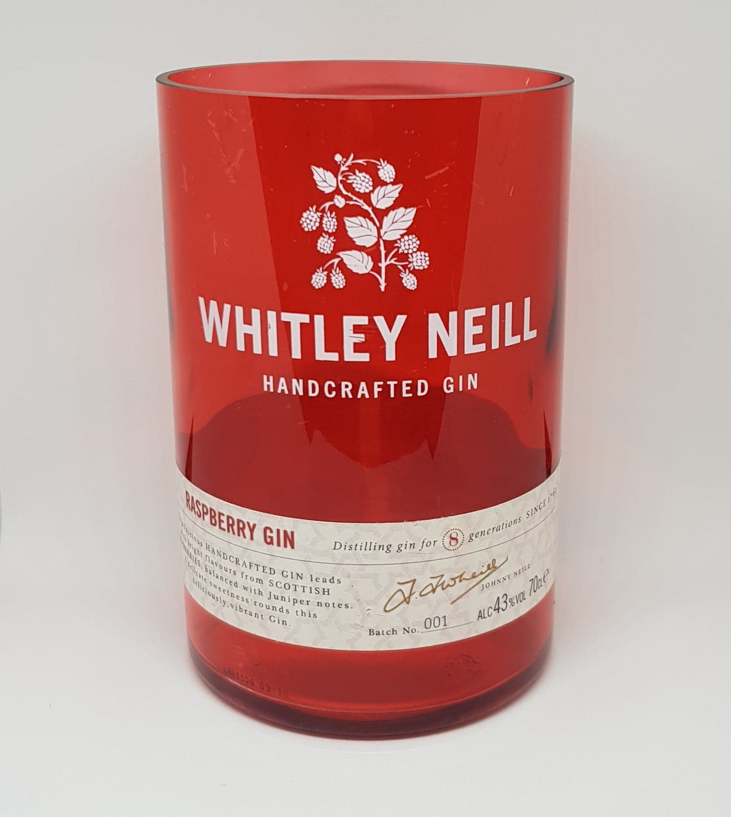 Whitley Neill Raspberry Gin Bottle Candle