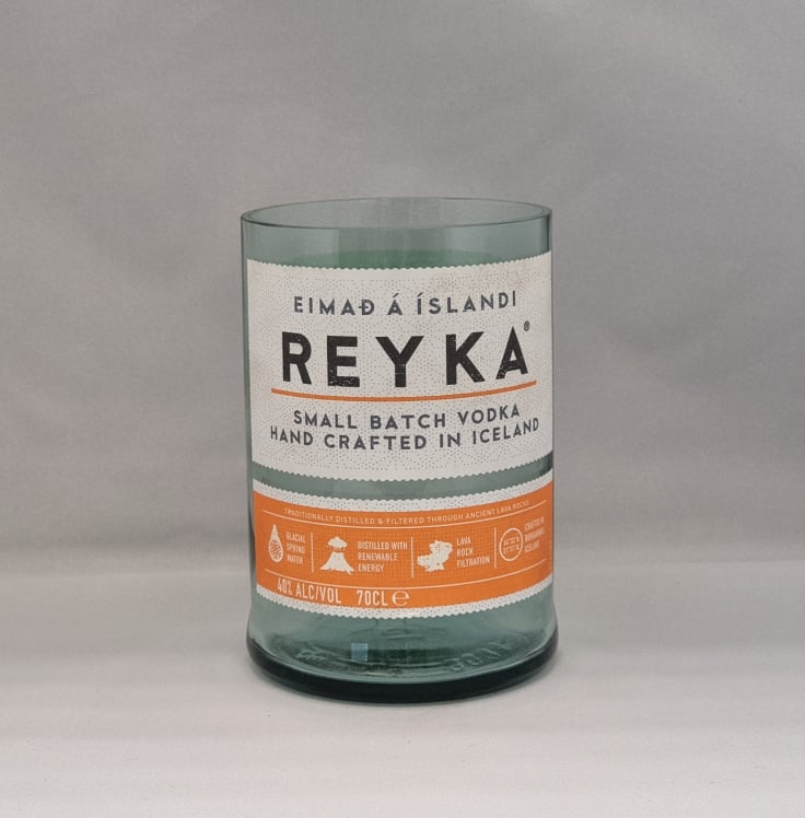 Reyka Vodka Bottle Candle