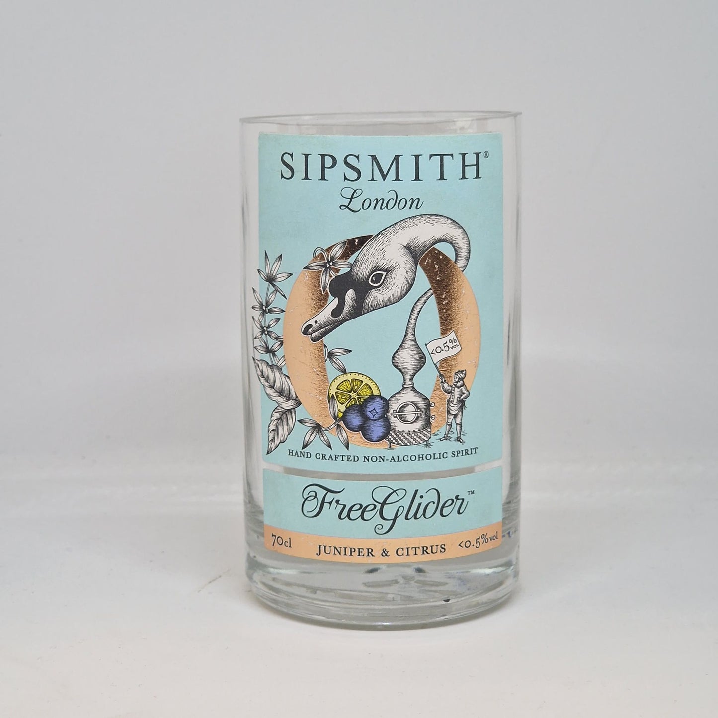 Sipsmith Freeglider Gin Bottle Candle