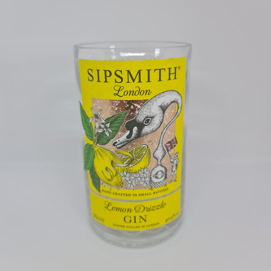 Sipsmith Lemon Drizzle Gin Bottle Candle 70cl