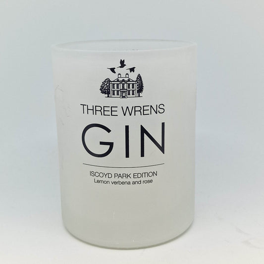 Three Wrens Gin Bottle Candle