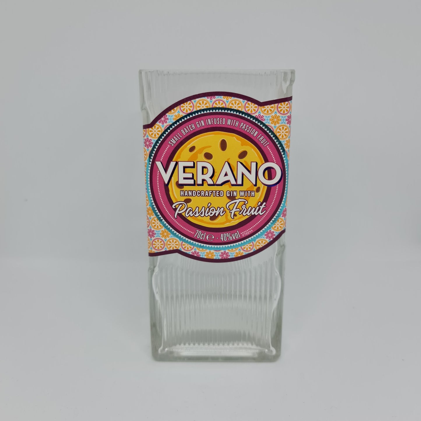 Verano Passion Fruit Gin Bottle Candle